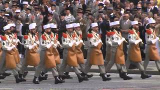 Légion Étrangère défilé militaire du 14 Juillet 2014 [upl. by Dacia154]