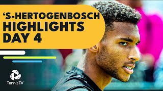 Medvedev vs Simon AugerAliassime Fritz All In Action  sHertogenbosch 2022 Day 4 Highlights [upl. by Enaujed]