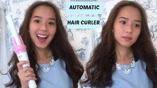 Curling hair with AUTOMATIC hair curler [upl. by Zil607]