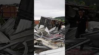 Tornado in Chinas Guangzhou kills five and injures 33 [upl. by Garwin]