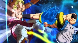 LF FUSING SSJ GOD SS GOGETA Vs SUPER SAIYAN BROLY Extreme COOP Battle  Dragon Ball Legends [upl. by Anaylil]