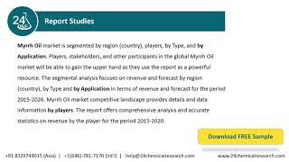 Myrrh Oil Market Insights Forecast to 2026 [upl. by Rurik]