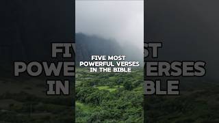 FIVE MOST POWERFUL VERSES IN THE BIBLE motivation bibleverses [upl. by Pokorny988]