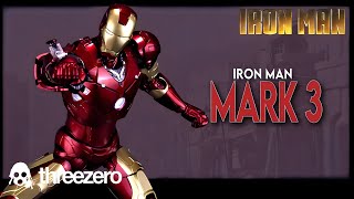 Threezero Avengers Infinity Saga Iron Man Mark 3 DLX Figure TheReviewSpot [upl. by Uhayile]