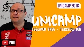 COMENTÁRIO UNICAMP 2018  Segunda Fase  Terceiro Dia [upl. by Elwira819]