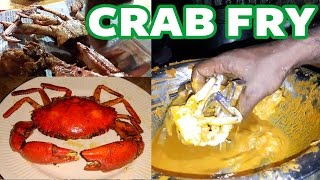 Live Crab Fry at Coxs Bazar  Street food  Bangladesh [upl. by Pitchford]