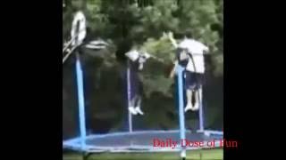 Funny Trampoline Fails Funny trampoline compilation  Daily Dose Of Fun [upl. by Doggett]