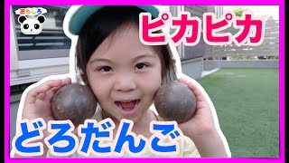 夏休みの自由研究に！ ピカピカ泥だんご 光る泥団子をつくってみた！ 学研 どろだんごの王様 [upl. by Brandie]