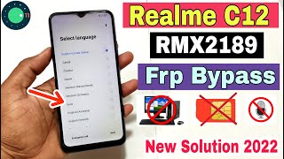 Realme C12 FRP Bypass  New Solution 2022  Realme C12 Google Account Bypass  Fix No Voice Typing [upl. by Silera]