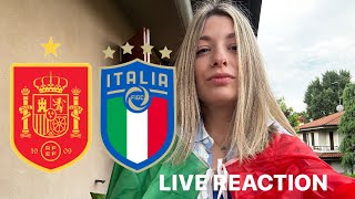 90 MINUTI IN DIFESA 🇮🇹 SI DECIDE TUTTO CONTRO LA CROAZIA SPAGNA 1  ITALIA 0 💔⚠️ [upl. by Anairad]