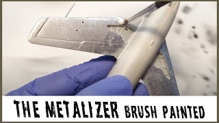 Testors Metalizer  Brush painted  BONUS tip for decal application [upl. by Aiekahs439]