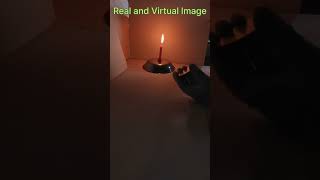 Real image and Virtual Image  science activity  shorts [upl. by Hamimej]