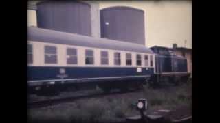 2151988 im Bahnhof Jülich 2 lange quotAtomiadequotSonderzüge an die Mosel nach KobernGondorf [upl. by Kerekes419]