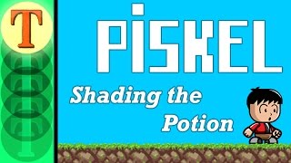 How to Create Pixel Art and Animations with Piskel Tutorial 3  Shading the Potion [upl. by Wrennie712]