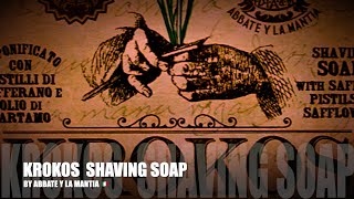 Krokos Shaving Soap by Abbate Y La Mantia 🇮🇹  Wet Shaving Παραδοσιακό Ξύρισμα [upl. by Brittaney398]