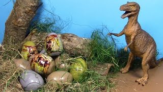 Dinosaur Surprise eggs Huevos de dinosaurio  ไข่ ไดโนเสาร์ ประหลาด ใจ 놀라운 3D 퍼즐 공룡 계란 공룡 서프라이즈 [upl. by Nee]