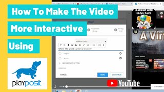 How To Make The Video More Interactive Using Playposit Tutorial in English [upl. by Lael]