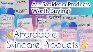 Affordable Skincare Products ✨️  Winter Skincare Routine  Saniderm skincare selfcare youtube [upl. by Darrej]