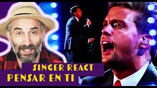 Luis Miguel  Pensar En Ti  en vivo  singer reaction  reaccion [upl. by Akins]