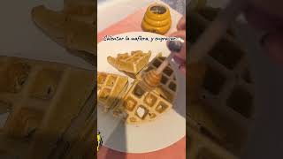 Receta GofresdeAvena cocinando gofres Gofressaludable wafles Saludable [upl. by Nairadas752]