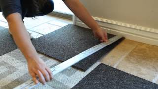 How To Install Carpet Tile Flooring [upl. by Nonnek]