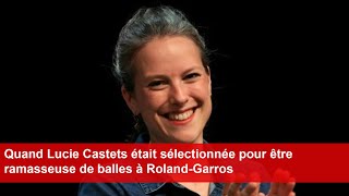 Quand Lucie Castets était sélectionnée pour être ramasseuse de balles à RolandGarros [upl. by Nibas]