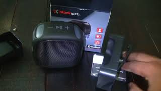 Blackweb Rugged Bluetooth Speaker Unboxing [upl. by Moureaux552]