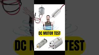 DC MOTOR TESTING experiment samarexperiment diy science project motor [upl. by Naihs]