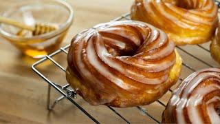 Glazed Honey Crullers Recipe  Soft amp Delectable [upl. by Yoccm]