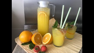 how to make freshly squeezed orangeade  Lunchbox World [upl. by Iinde]