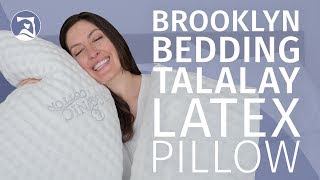 Brooklyn Bedding Talalay Latex Pillow  Responsive Support [upl. by Alford]