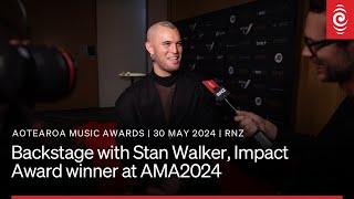 Backstage with Impact Award Winner Stan Walker  AMA2024 [upl. by Waligore]