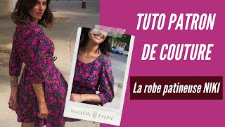 Tuto patron couture 👗 la robe NIKI version patineuse [upl. by Mairym]