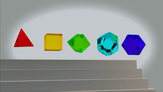 Platonic Solids Which is faster  Rigid body simulation [upl. by Oilalue588]