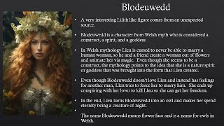 Blodeuwedd [upl. by Elicia144]