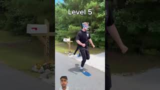 Level 1 to Level 1000 to deliver packagedelivery challenge parkour mrbeast teamchallenge [upl. by Aleyam]