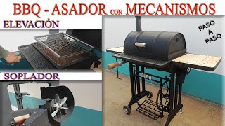 Como hacer Barbacoa  Chulengo  Asador con bidón Homemade BBQ with mechanisms [upl. by Legnaros539]