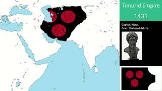 History of the Timurid Empire Every Year 13701507 [upl. by Krilov]