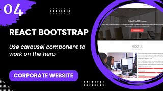 React Bootstrap 4  Use carousel component to work on the hero [upl. by Libby863]