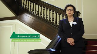 Crescere che impresa Intervista a Annamaria Lusardi [upl. by Eicyal934]