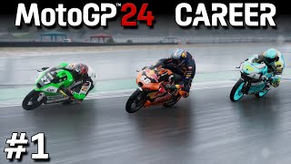 MotoGP 24 Career Mode Part 1  The Ai Are Finally Fair In The Wet [upl. by Akeemaj]