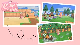 Orchard Layout Ideas  Animal Crossing New Horizons timelapse 🌳🍒 [upl. by Eanad]