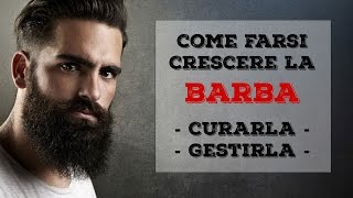 Come farsi crescere la BARBA  Consigli e suggerimenti [upl. by Corotto]