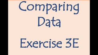 AS Maths  Statistics  Comparing Data [upl. by Lacram]