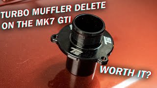 Mk7 GTI Turbo Muffler Delete Worth It [upl. by Burl]