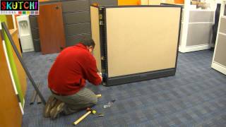 Office Call Center Cubicle Furniture Installation Process By SKUTCHI Designs Inc [upl. by Yrekaz]