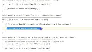Java Two Dimensional Array Iteration Patterns [upl. by Aramoy620]