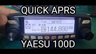 YAESU FTM100D Quick APRS [upl. by Myrna715]