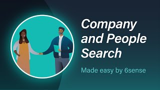 Company and People Search Made Easy by 6sense [upl. by Ylam]