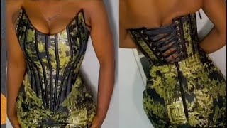 How to cut an OVERBUST CORSETBUSTIER DETAILED [upl. by Kaela]